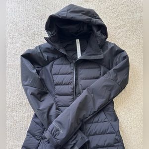 Lululemon Down For It All Black Jacket Size 8